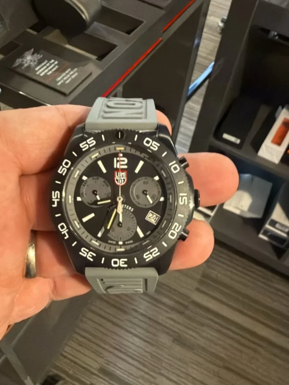 Luminox Tritium Gray Pacific Diver 44MM Chronograph Watch